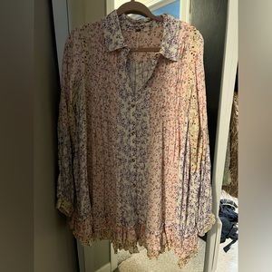 Free People Floral tunic